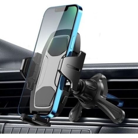 Support Telephone Voiture Grille Aeration Auto Porte Phone Voiture Support Phone Portable Grille Ventilation Automobile Compatible Smartphone 360 Rotation (1/5)
