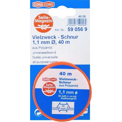 Conacord Vielzweckschnur Ø 1,1 mm x 40 m Bindfaden