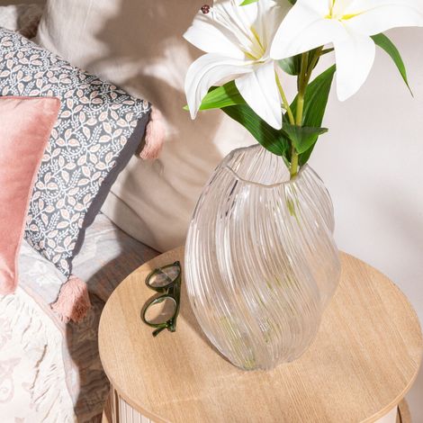 Vase Valma transparent H27cm - Atmosphera créateur d'intérieur (1/5)