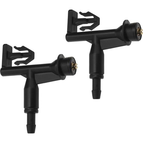 2 Pcs Front Washer Nozzle 76810-T5A-003 Replacement Spray Nozzle for Jazz 2015-2019 Windshield Cleaning Sprayer Black Plastic (1/5)