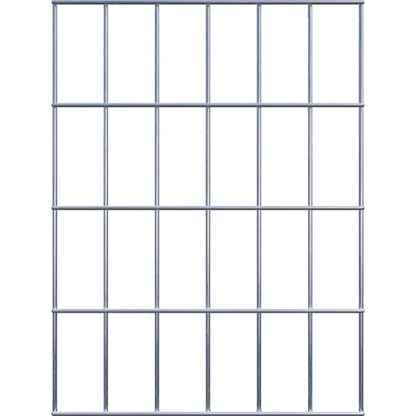 Grille de Gabion à l’unité - Dimensions: 30 cm x 40 cm - mailles de 5 x 10 cm - Made in Germany