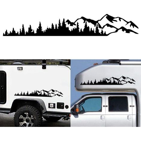 Autocollants universels en vinyle pour carrosserie, vitres et pare-chocs de voitures, camping-cars et camions. (1/4)