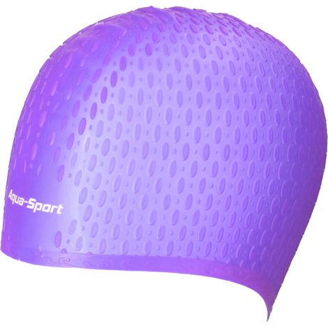 CAPPELLO IN SILICONE AQUA-SPORT VIOLA POTTY PER CAPELLI LUNGHI AS1267