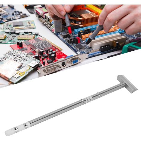 Station de soudage sans plomb pour la réparation de téléphones portables, pointe de fer à souder T12 de type spatule, température constante, soudage et dessoudage de cartes de circuits imprimés et de (1/5)
