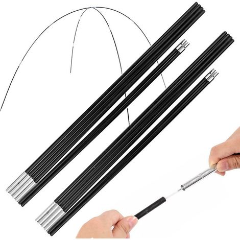 Panneau de restrait de tente pliant 6 segments 8mm 340cm 2 paquets (1/5)
