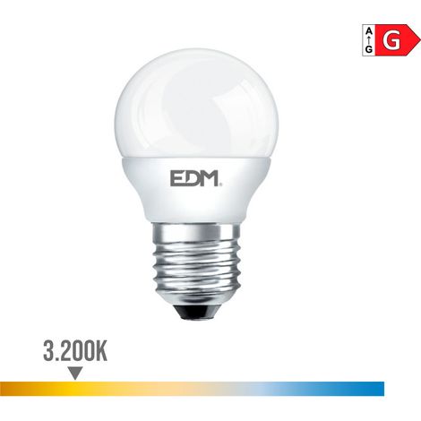 Lampada a LED sferica E27 500 6W 500lmfraLatn Luce calda4 Ø4,5x8cm