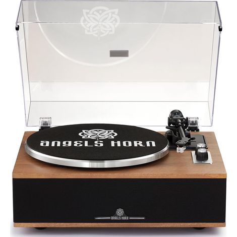Platine Vinyle Bluetooth avec Enceintes intégrées  Préampli phono intégré, cellule MM AT-3600L, tourne-disque à entraînement par courroie 33/45 tr/min, contrepoids réglable (1/5)