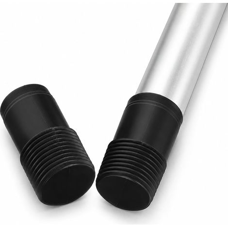 2pcs Embouts Filetés Réutilisables pour Balais Télescopiques en Plastique, Adaptateurs Polyvalents pour Remplacement et Réparation de Manches de Balai Noirs (1/5)
