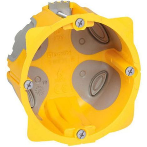 Legrand - Lot de 10 boîtes à encastrer 1 poste Ecobatibox - profondeur 40mm