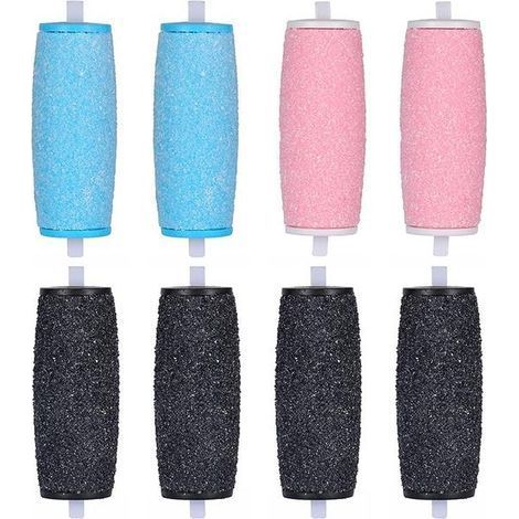 Lot de 8 rouleaux de rechange extra-gros pour têtes de ponceuse électrique Scholl Velvet Smooth.