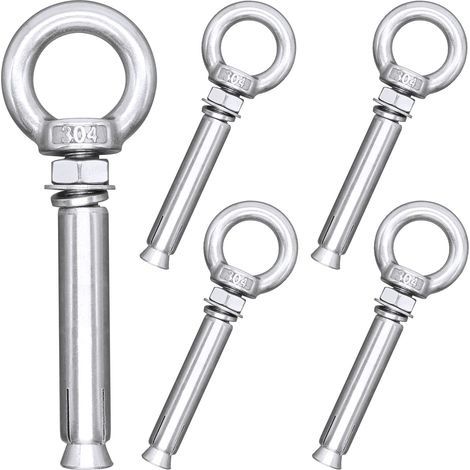 Boulons à Expansion M8 x 80 mm en Acier Inoxydable 304 Ancrages à Boulon 5 Pièces (1/5)