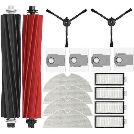 16 pièces pour aspirateur Roborock Q5 Pro, Q5 Pro+, Q5 Max+, Q5 DuoRoller+ : brosse principale, filtre et sacs à poussière (1/5)