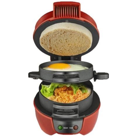 Presse à Hamburger Hamburger Patty Maker Antiadhésif Multifonction Hamburger Omelette Steak Petit Déjeuner Sandwich Machine Prise
