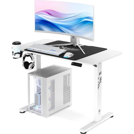 Schreibtisch höhenverstellbar Diablo X-Tensio 1100 Weiß