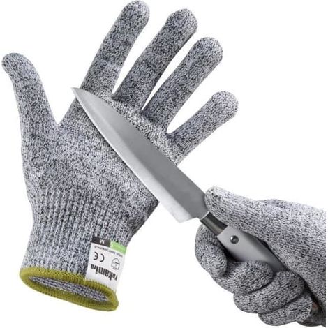 Gants de protection contre les coupures - Taille M - Résistants - Souples - Antidérapants (1/4)