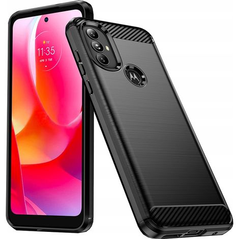 Étui souple Carbon Case noir pour Motorola Moto G Power 2022 (1/5)