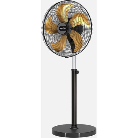 ABRILA - Ventilador Industrial Crucero 152W 5 Velocidades y 5 Aspas de Aluminio Fijo y Rotatorio Alta Velocidad Orientable Manual 105-135x50x50 cm