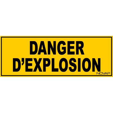 Panneau Danger d'explosion - Rigide 330x120mm - 4035031