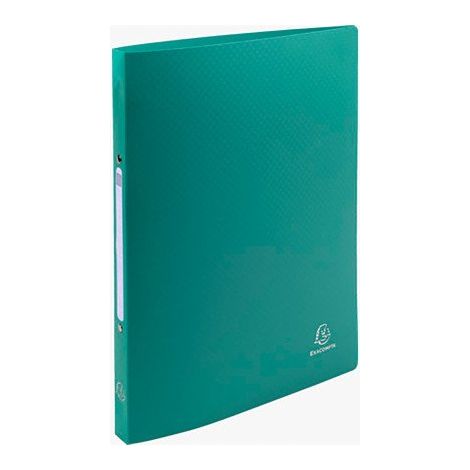 Classeur 2 anneaux plastifié Exacompta Opak A4 Dos 2 cm - vert (1/2)