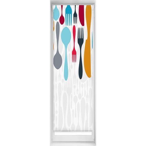 Store imprimé Easyfix Relax avec Couverts 40 x 150 cm (1/5)