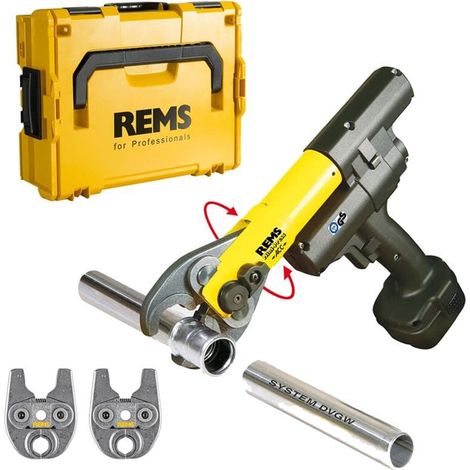 Rems Mini-Press (14V ACC SET V 15+18+22, L-BOXX, Presszangen, mit 2 Pressbacken) (1/4)