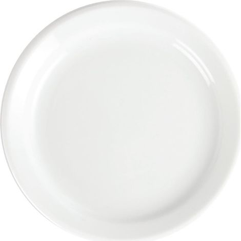 Assiettes à Bord Étroit Blanches 180(Ø)mm Lot de 12 Olympia