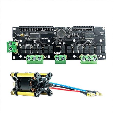 Hochpräzise FOC 56V MKS XDrive V3.6 Dual-BLDC-Servomotor-Steuerplatine basierend auf ODrve V3.6-Kits (1/5)