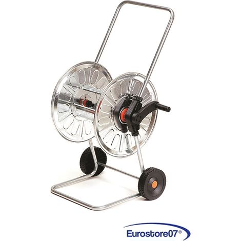 AGRATI AVVOLGITUBO CARRELLATO IN  METALLO   mt.80 tubo da 1/2" o mt.50 da 3/4"