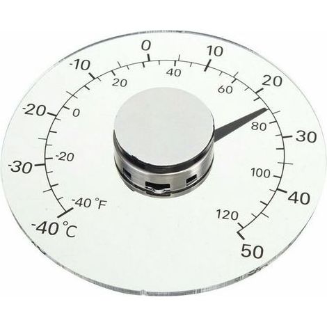 Thermomètre extérieur, thermomètre à fenêtre étanche Thermomètre de Jardin extérieur Transparent (1/5)