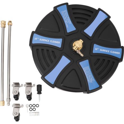Lavatrice per superfici Wash-There da 16 pollici con 3 ruote, 3600 psi, accessorio di alimentazione in acciaio inossidabile, attacco rapido da 1/4", 2 prolunghe (1/5)