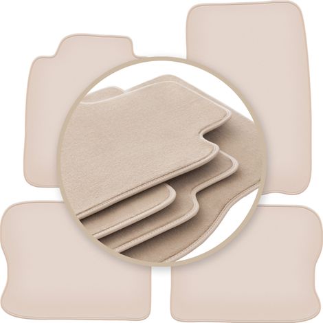 Tapis beiges PREMIUM pour : Volvo 240 / 260 break, berline 1974-1993 (1/5)