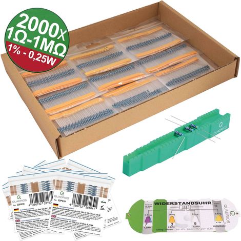 Quadrios 23P129 23P129 Metallschicht-Widerstand axial bedrahtet 0207 0.25 W 1 % 2000 St. (1/3)