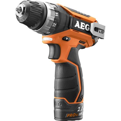 Perceuse visseuse 10 mm 12V 2Ah Li-Ion 2 vitesses 34Nm - BS 12C2 LI-202C Noir/Orange (1/5)