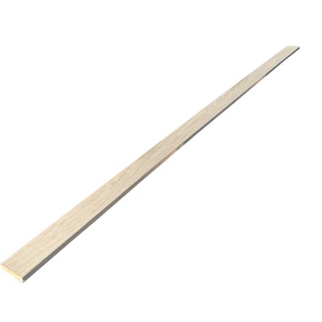 Lot de 5 Plinthes MDF Plaquées Chêne, L.2,23 m x l.7,8 cm x Ep.14 mm (1/5)