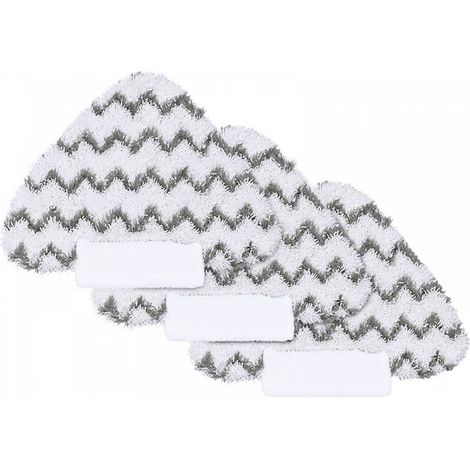 Tampons Triangulaires Microfibre – Pour Balai Vapeur Shark Genius Lavables & Réutilisables 3 S5003D/S6003 (1/5)