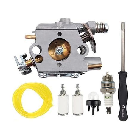 309376002 Carburateur pour Ryobi RY3714 RY3716 pour Homelite avec bulbe d'amorçage tronçonneuse à essence, bougie d'allumage, filtre à carburant, tuyau de carburant (1/5)