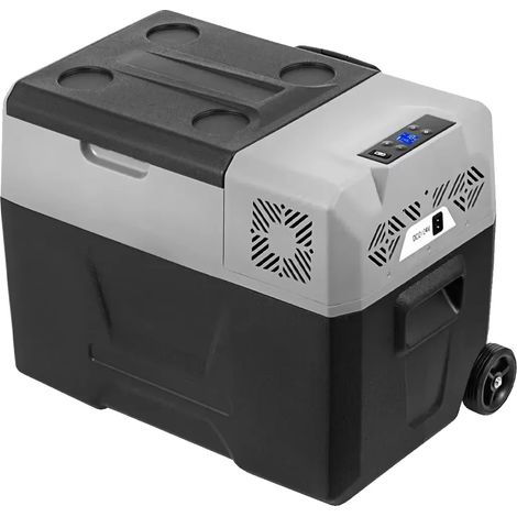 Réfrigérateur Congélateur Portable pour Voiture, Double Tension, Refroidissement Efficace, 40L (1/2)