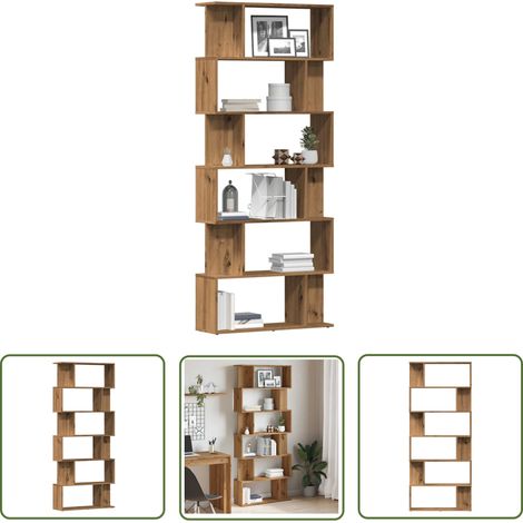 vidaXL Bücherregal Artisan-Eiche 80x24x192 cm Holzwerkstoff (1/5)