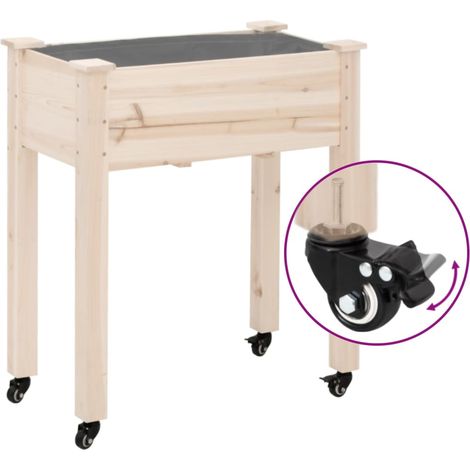 vidaXL Ruote per Fioriera 4 pz Nere 8x3,5x8 cm Ferro