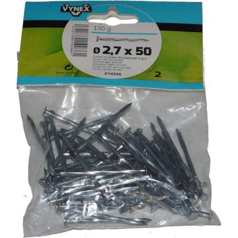 TP punto torcido de acero zincado 50 x 2,7, 130g