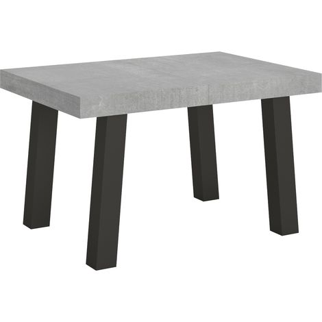 Tavolo allungabile 90x130/234 cm Bridge Cemento telaio Antracite (1/5)