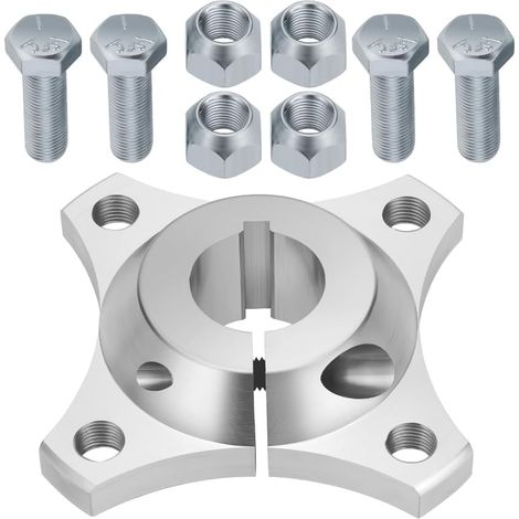 Moyeu d’essieu arrière en Aluminium pour essieu Rigide, moyeu Fendu à Serrage, alésage 1–1/4" Convient pour Kart Tout-Terrain Buggy Chariot (1/5)