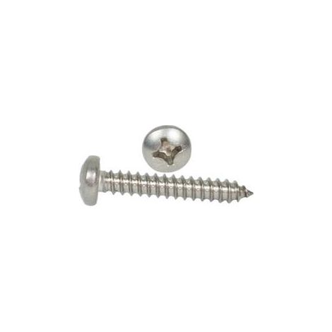 Tornillo para chapa metálica A2 de 3,9 x 16 mm, cabeza plana, ISO7049, 30 unidades. (1/5)