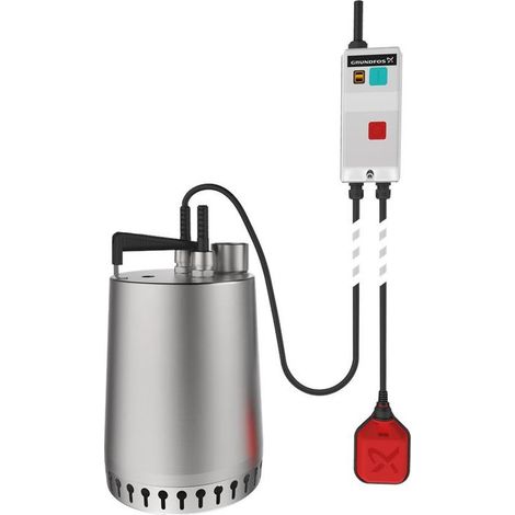 Grundfos Pompa sommersa Unilift AP12 Pompa di drenaggio / Acciaio inossidabile con camicia di raffreddamento UNILIFT AP12.40.04.A3, 0,7 kW 3,89 l/s 96023871