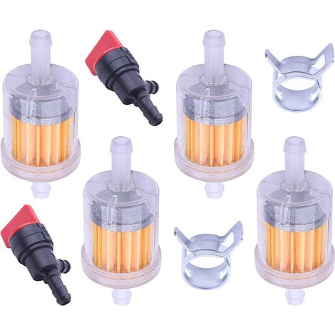 Fuel Stop Valve 1/4 Line Clip Kit For Velve 90 Degree Fuel Stop For 1/4" Fuel Line Golf Carts For 698181 697944, For Tecumseh 35857 (1/5)
