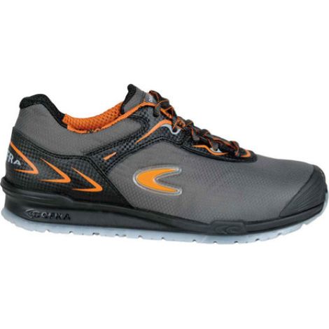 Cofra Click S1P scarpe da lavoro n. 40 basse estive antinfortunistiche in tessuto traspirante Antracite + Arancione 40