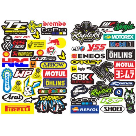 2 Feuilles Autocollant Voiture Moto Humour Casque Stickers Tuning Velo Personnalisé Sport Motocross Convient Aux Motos, Vélos de Course, Bicyclettes, Skateboards et Casques