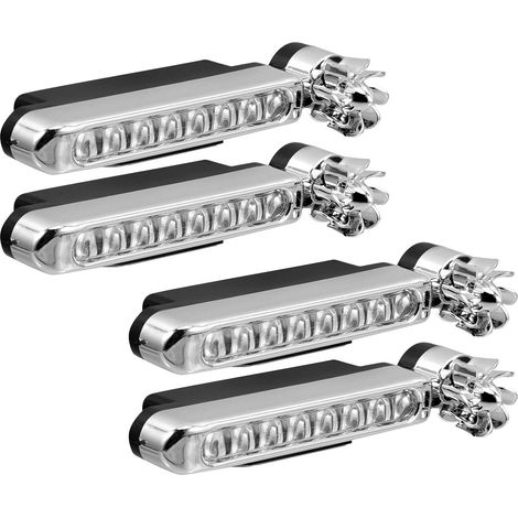 Healeved Lot de 4 Feux Jour LED à Énergie Éolienne pour Grille (1/5)