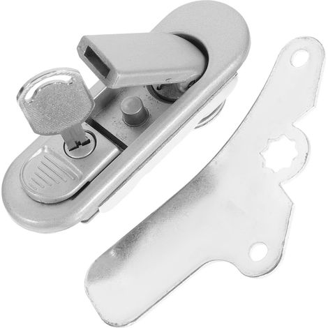 Serrure Électrique en Alliage de Zinc Argenté, Résistance à L'usure et Légère, pour Armoires Verrouillées et Coffrets de Distribution (1/5)