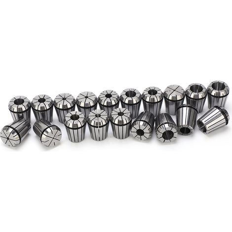 Jeu 19 pinces ER32 2-20mm porte-outils fraisage CNC pour graveuse taraudage (1/5)